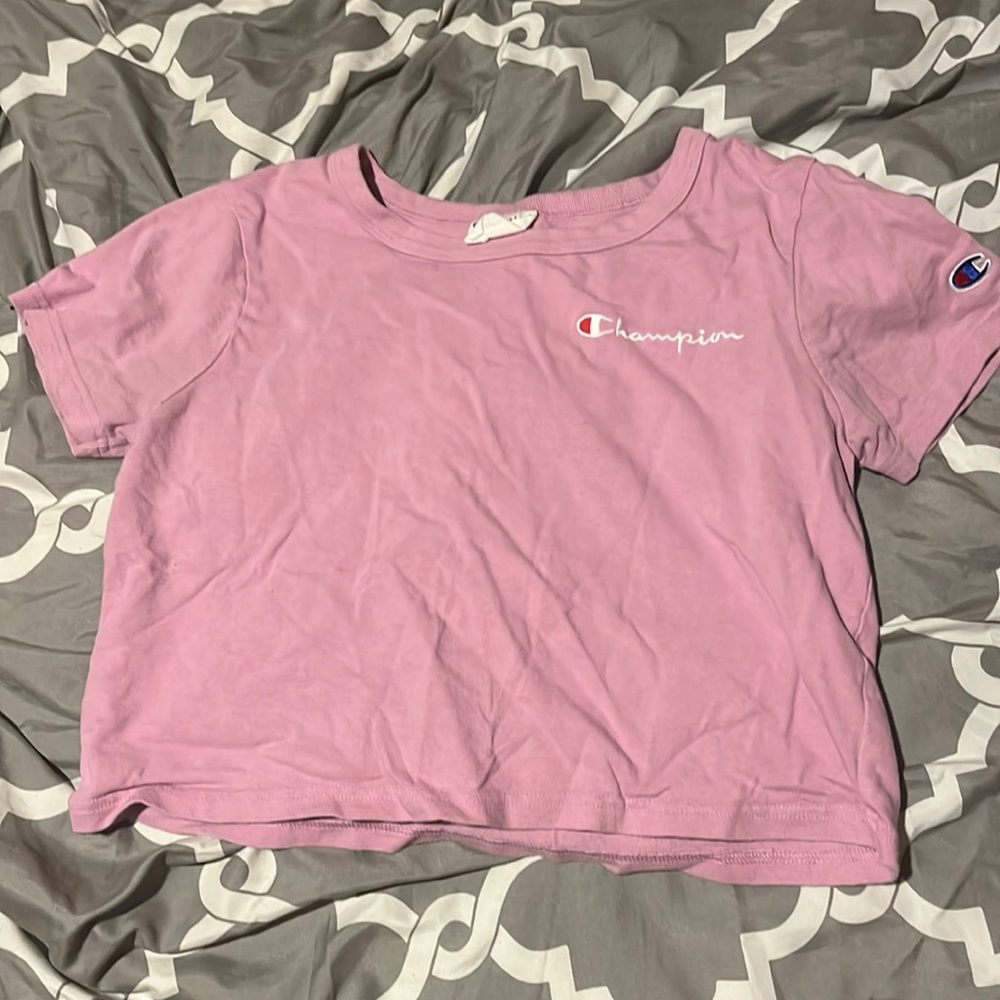 Pink cropped tea